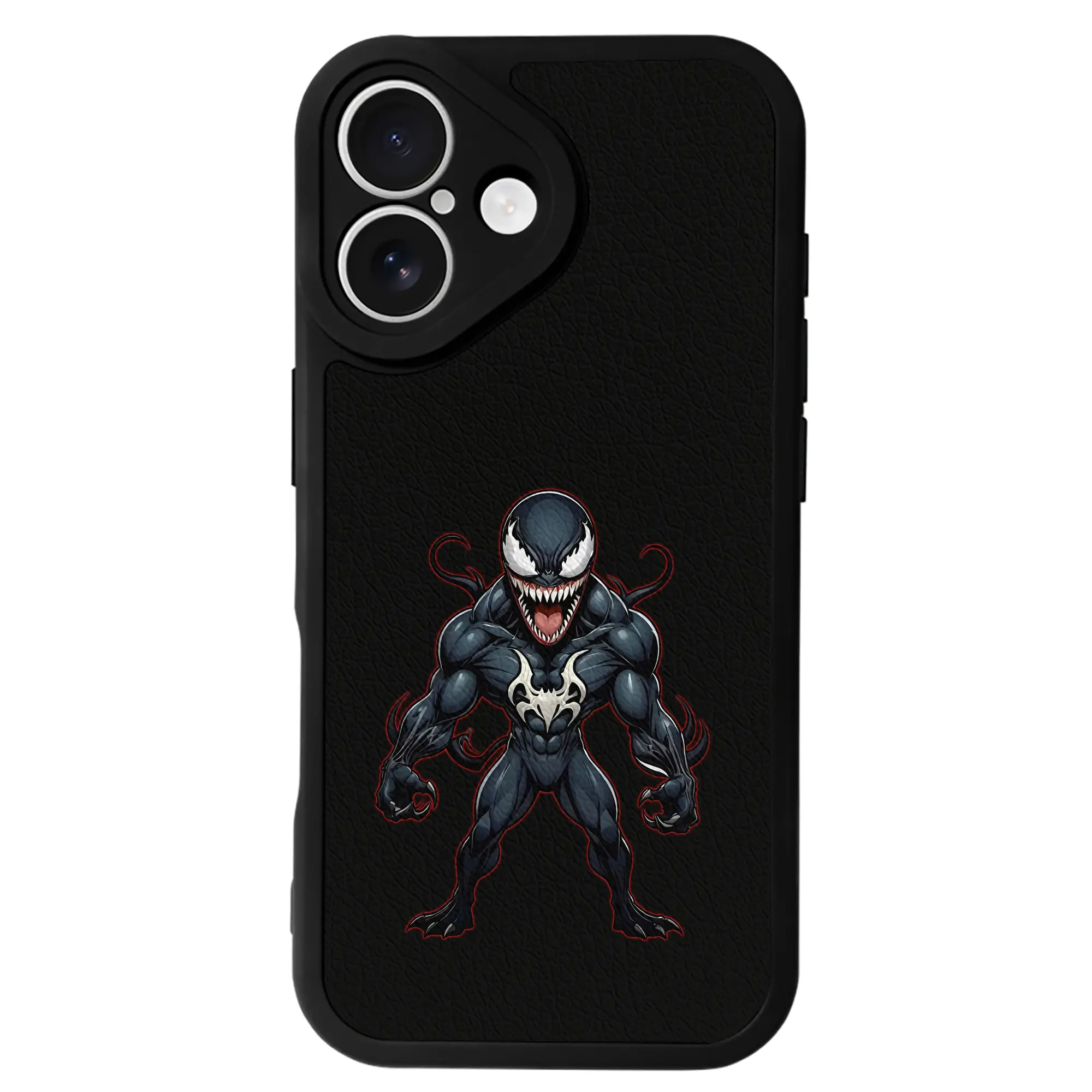 ヴェノム グッズ,ヴェノム - IPhone 16シリーズ対応 ・ シリコンスマホケース ・ レザー調 ・ 高精度フィット ・ 耐衝撃 ・ ワイヤレス充電対応 ・ 精密カット